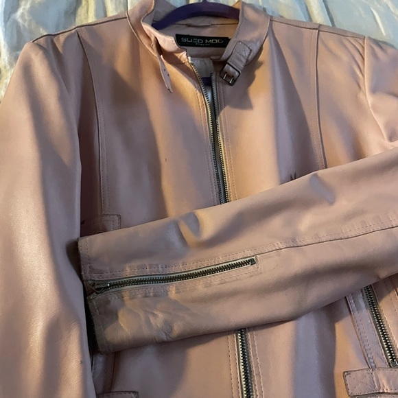 Pink leather jacket - Picture 9 of 9